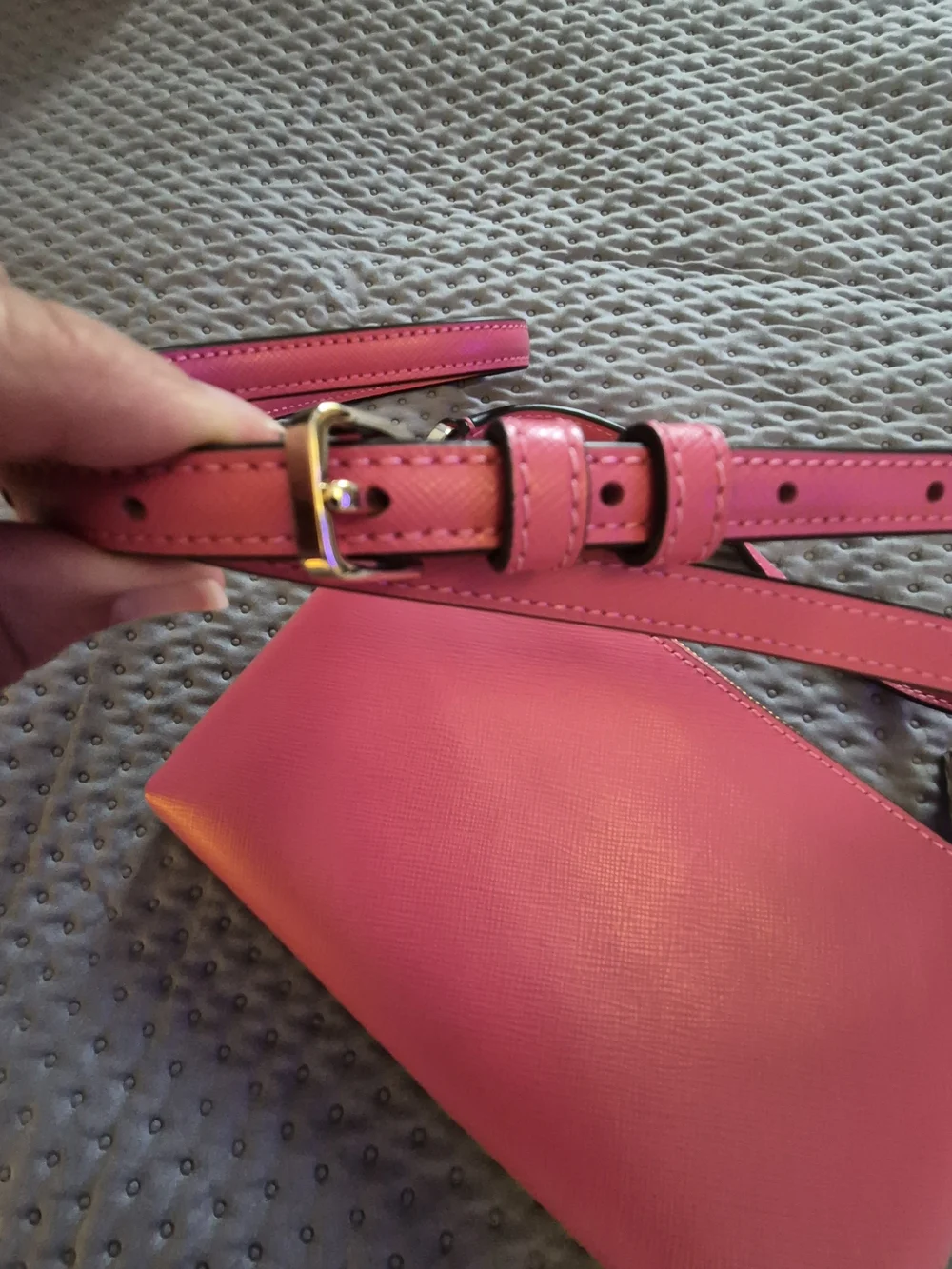 NWT Kate Spade New York Sadie Saffiano Leather Crossbody Top Zip Pink Bag